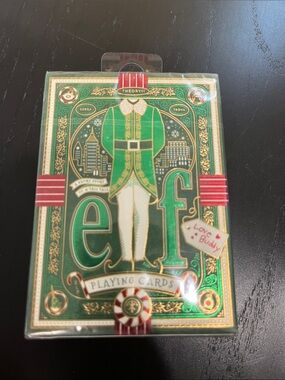 THEORY11 Elf Playing Cards - Green & Gold Deck NWT